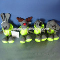 New material stuffed cute keychain reflective toy